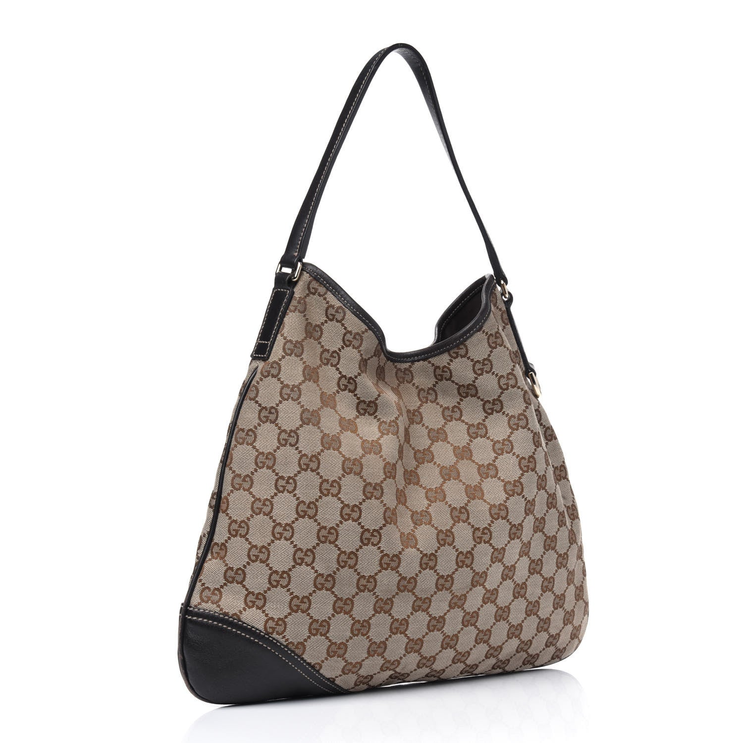 Gucci Monogram Medium New Britt Hobo Dark Brown 3 of 18