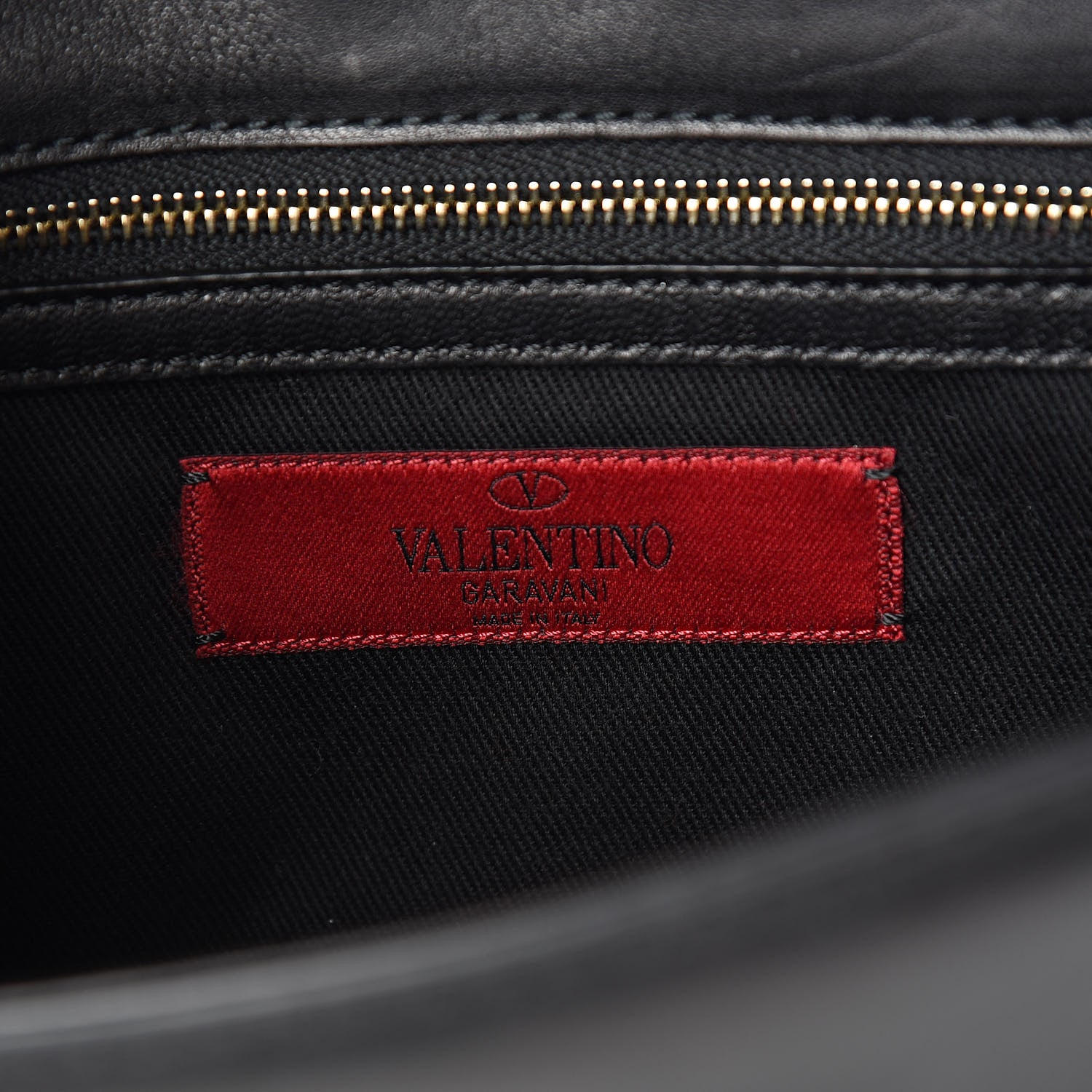 Valentino Garavani Vitello Crystal Embellished Small Glam Lock Rockstud Flap Black 8 of 13