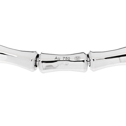 Gucci 18K White Gold Small Bamboo Spring Bracelet 3 of 7