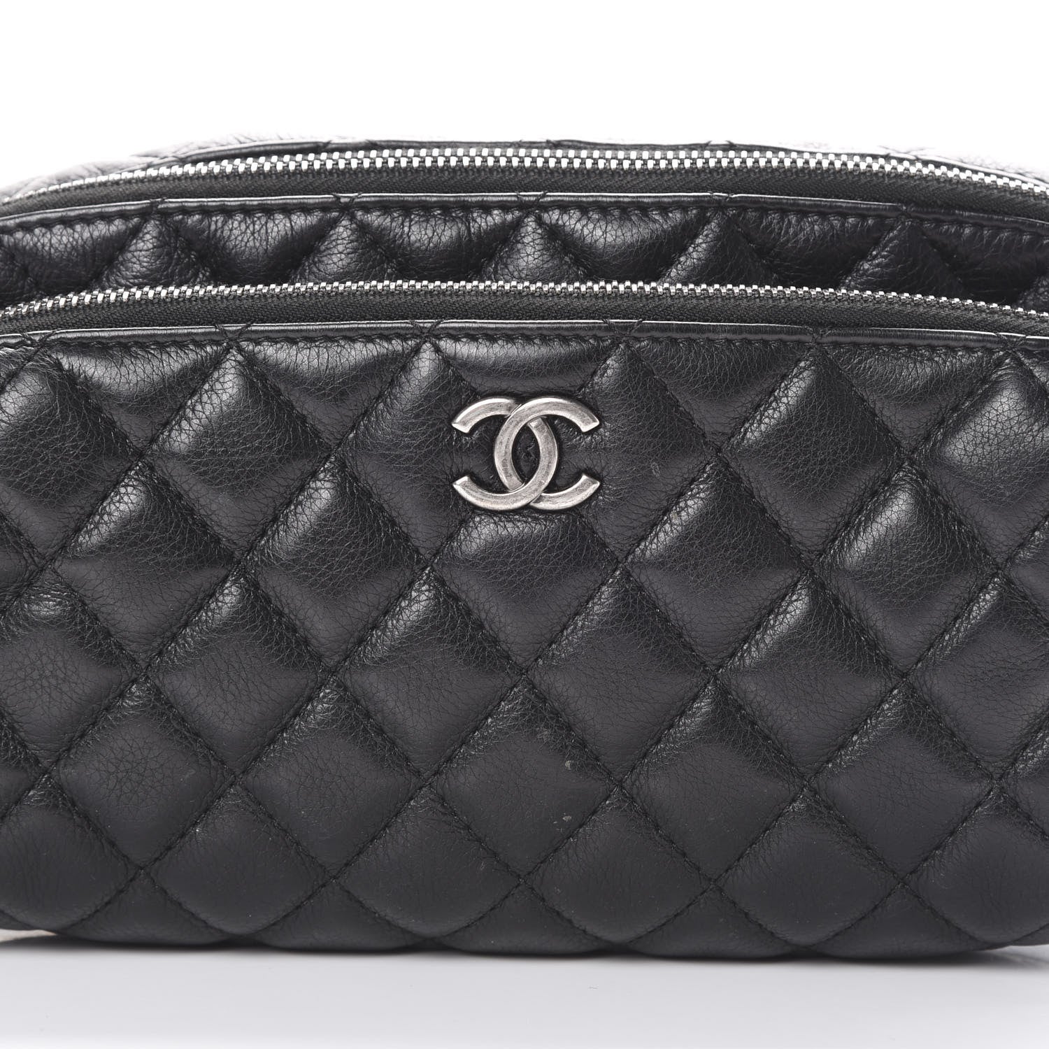 Chanel Calfskin Quilted Waist Bag Black 7 of 9
