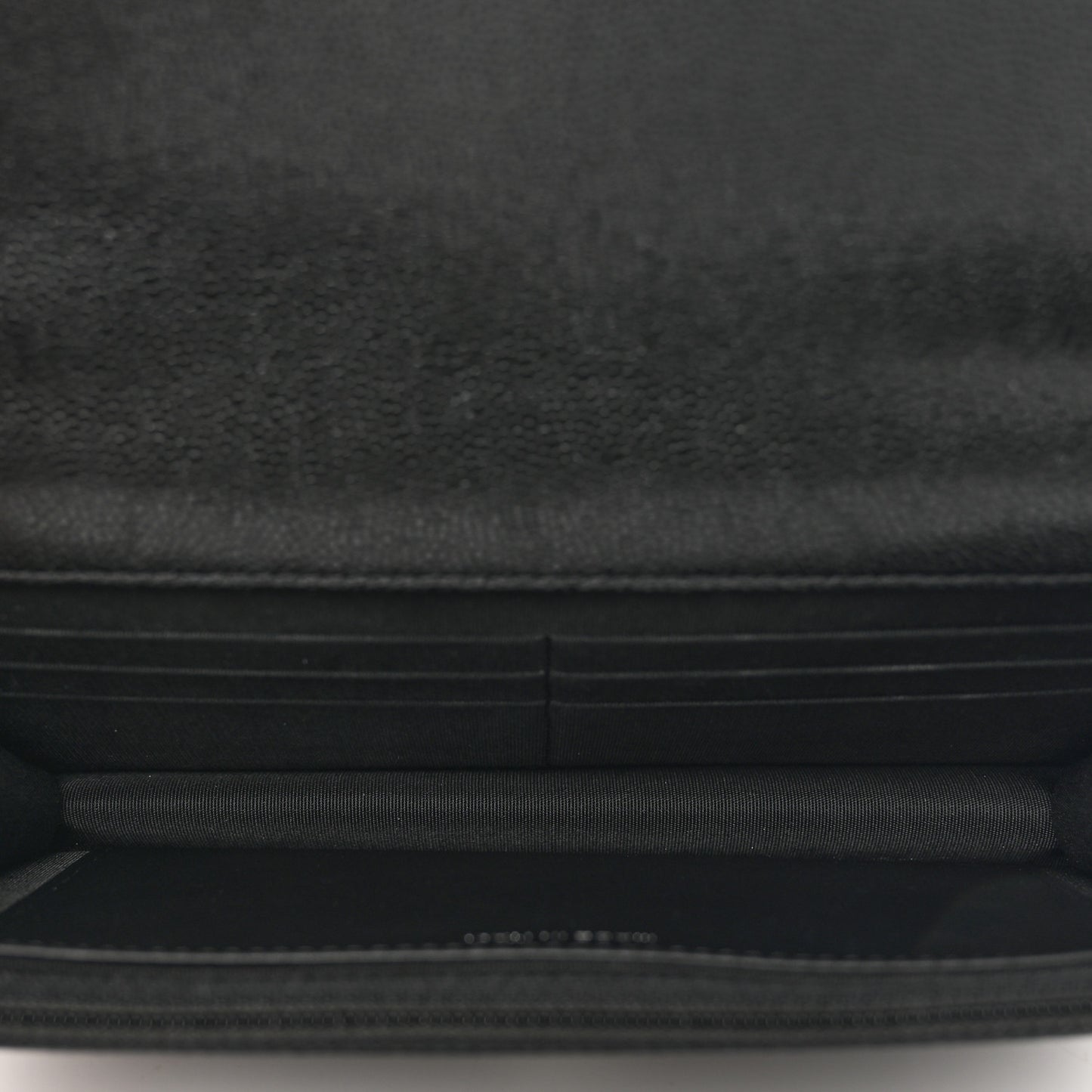 Caviar Quilted My Everything Wallet On Chain WOC Black