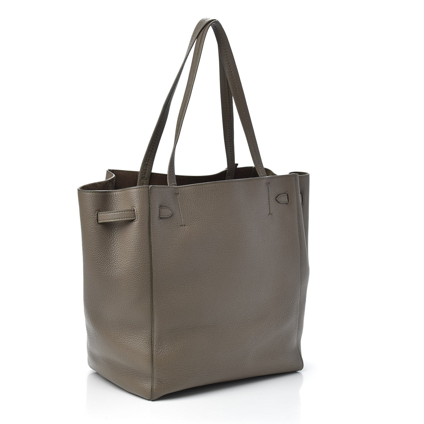 Soft Grained Calfskin Small Belt Cabas Phantom Taupe