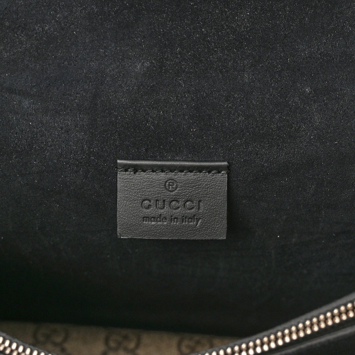 GG Supreme Monogram Medium Dionysus Shoulder Bag Black