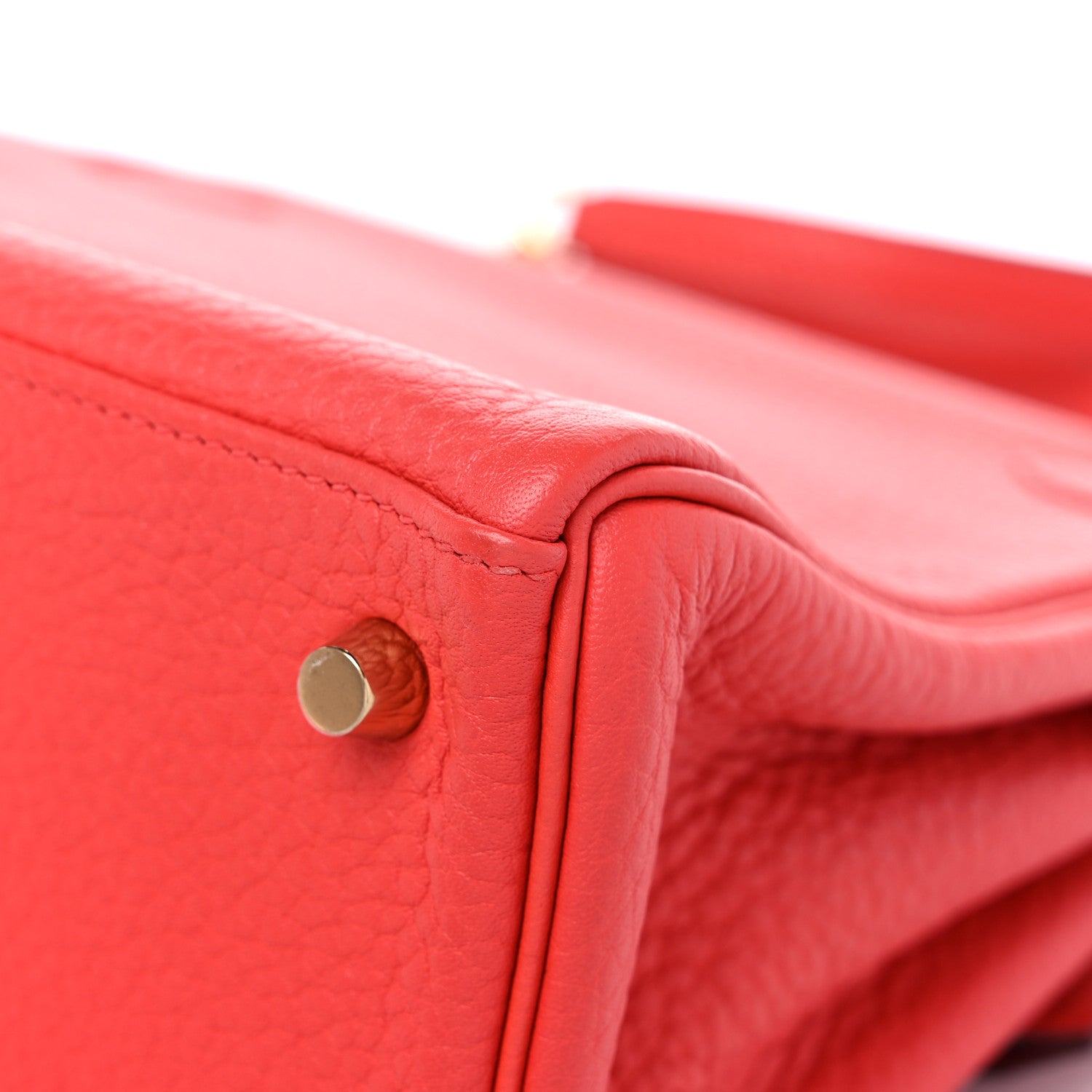 Hermes Taurillon Clemence Kelly Retourne 28 Rouge Pivoine 11 of 17