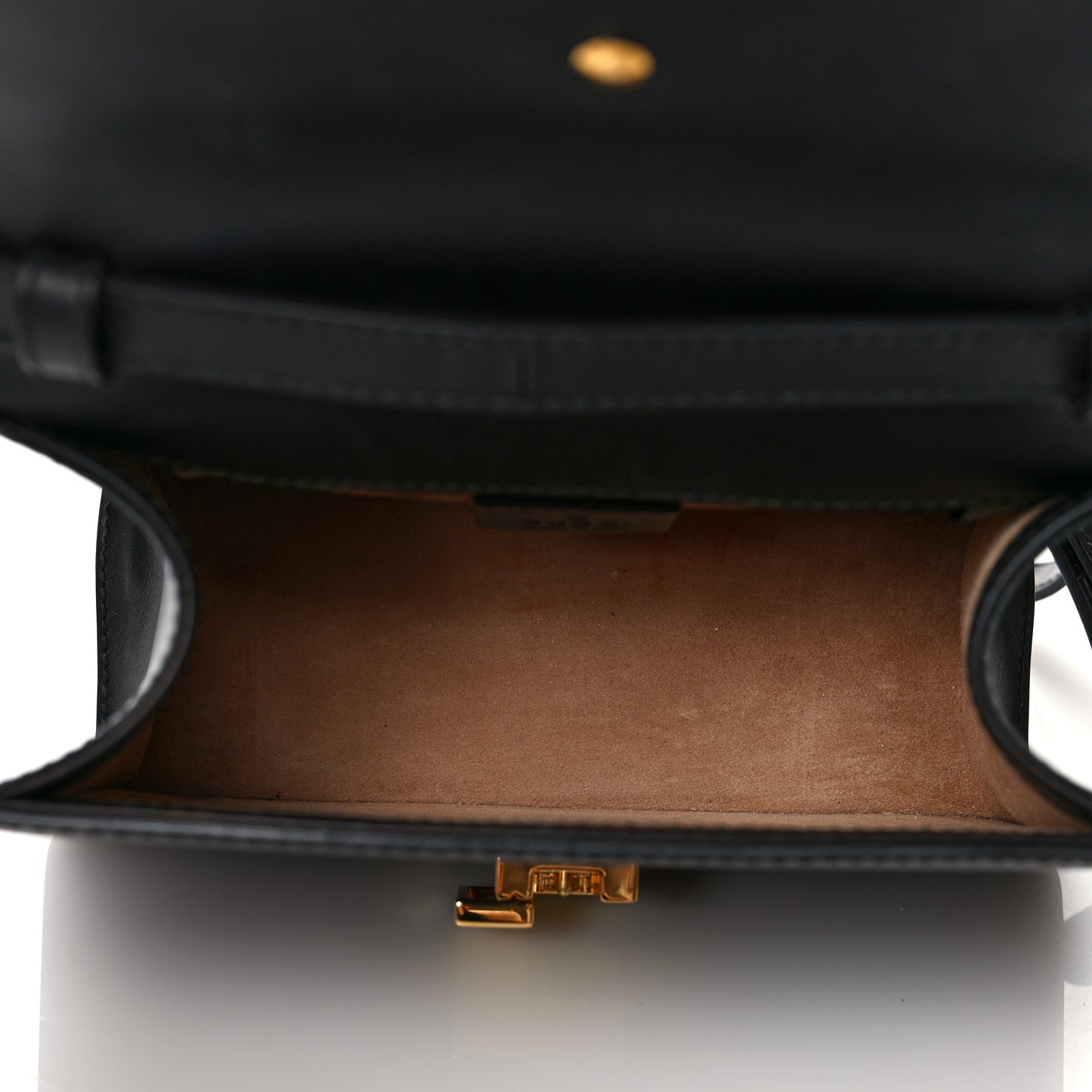 Calfskin Mini Sylvie Top Handle Bag Black