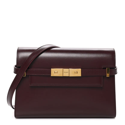 Saint Laurent Smooth Calfskin Small Manhattan Shoulder Bag Hot Wine 1 of 8