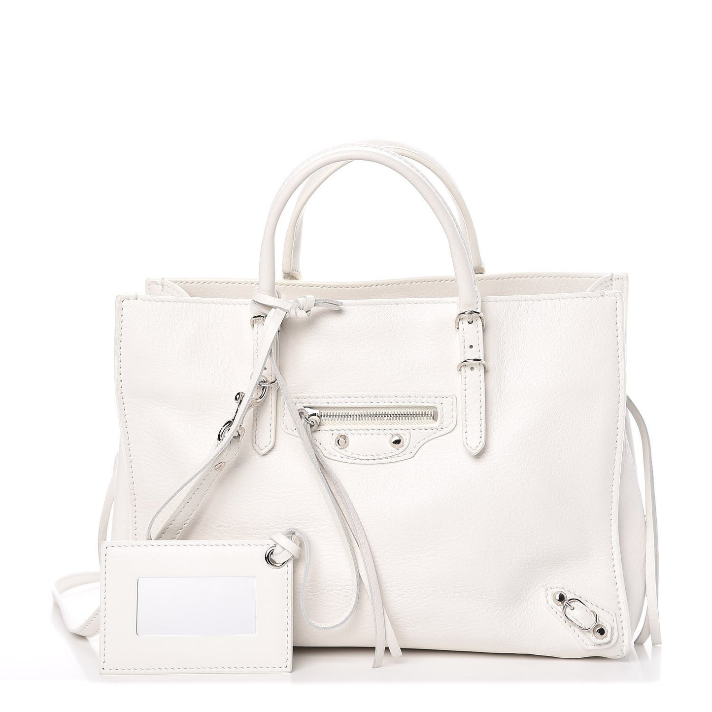 Veau Papier A6 Zip Around Tote White