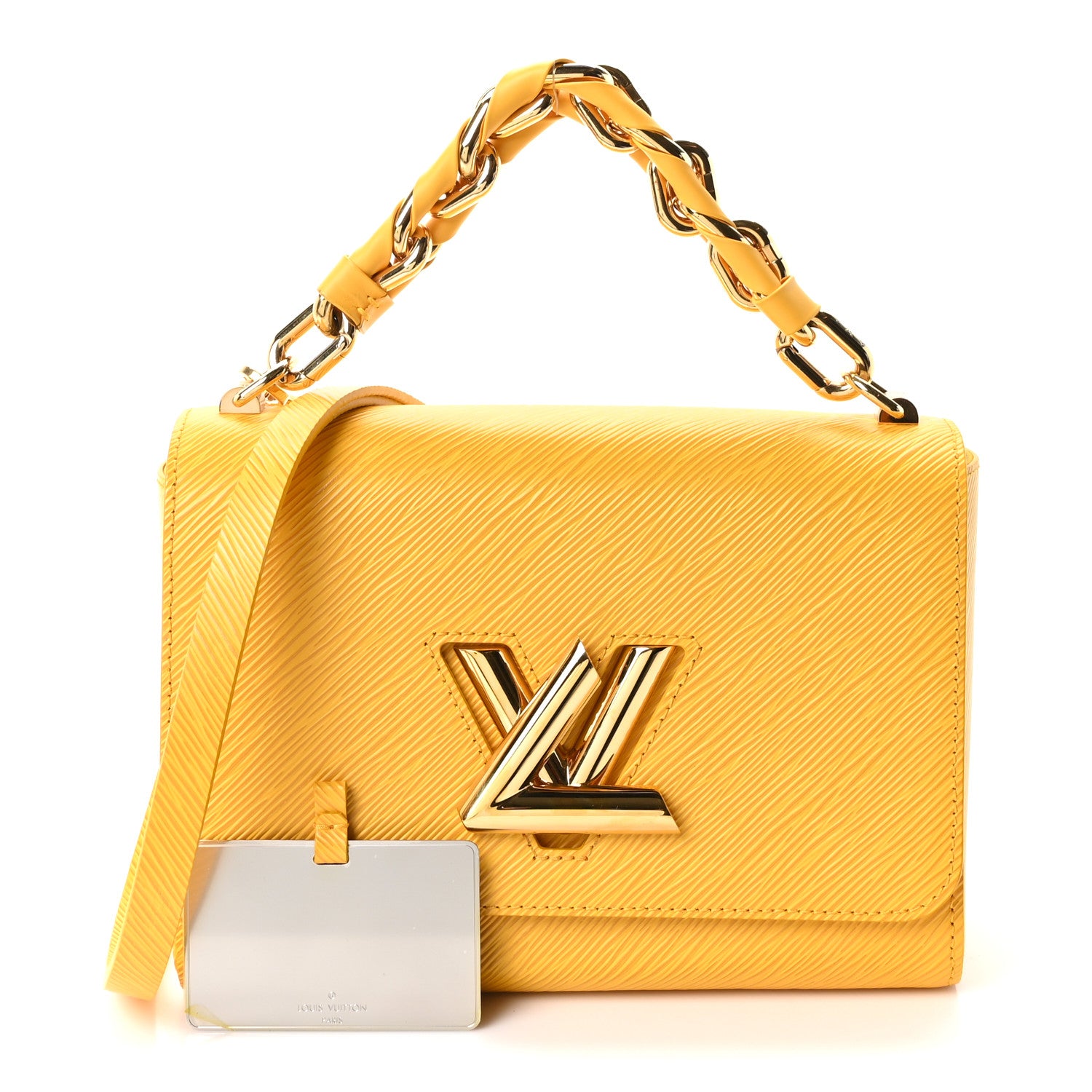Louis Vuitton Epi Twist Braided Strap Shoulder Bag MM Sunflower 3 of 10