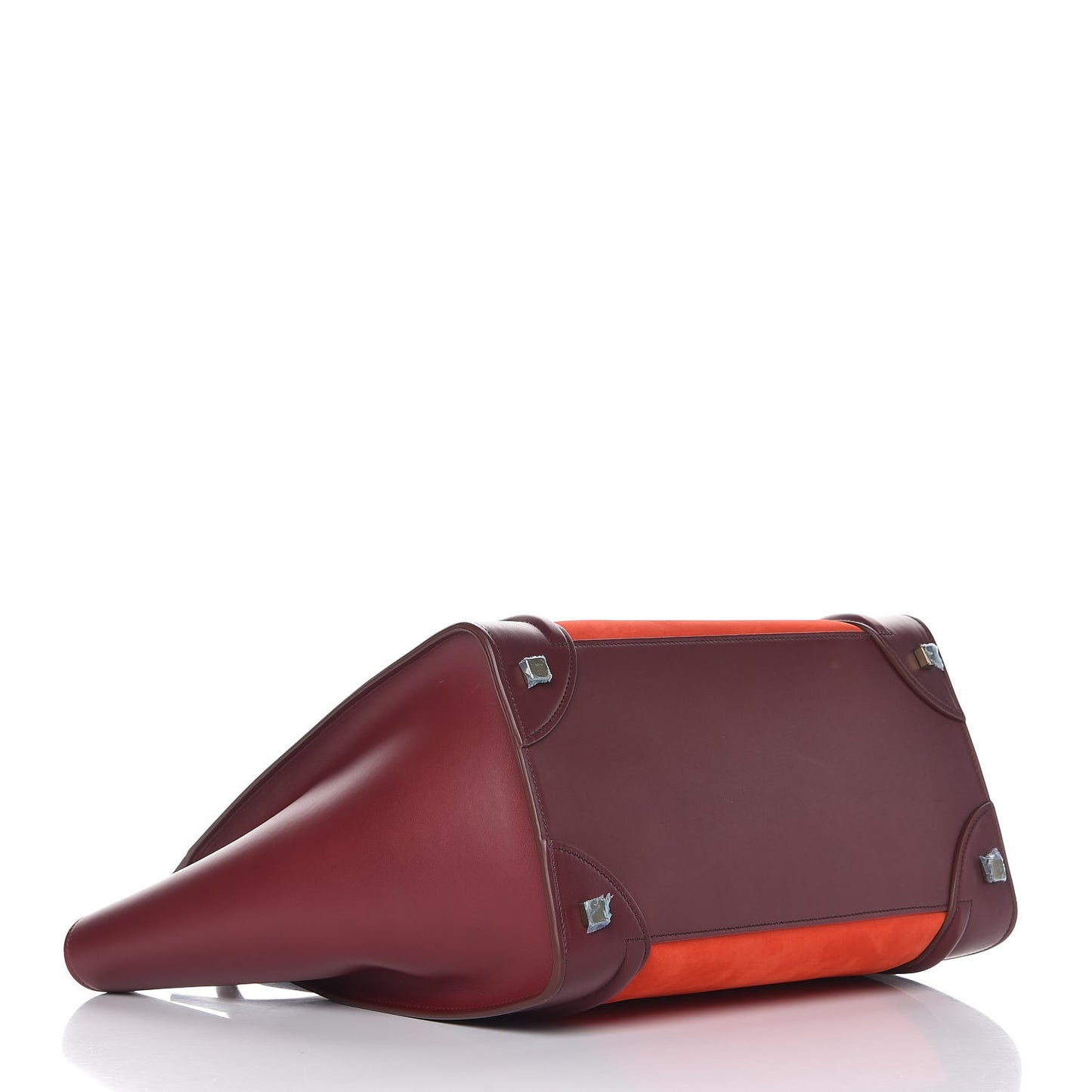 Nubuck Smooth Calfskin Mini Luggage Vermillion