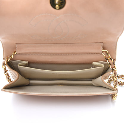 Chanel Lambskin Quilted Mini Flap Beige 5 of 19