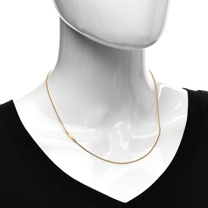 Tiffany 18K Yellow Gold Tag Chain Necklace 2 of 4