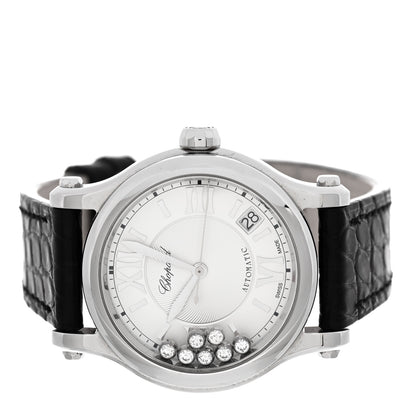 Chopard Stainless Steel Alligator 7 Diamond 36mm Happy Sport Automatic Watch 2 of 6