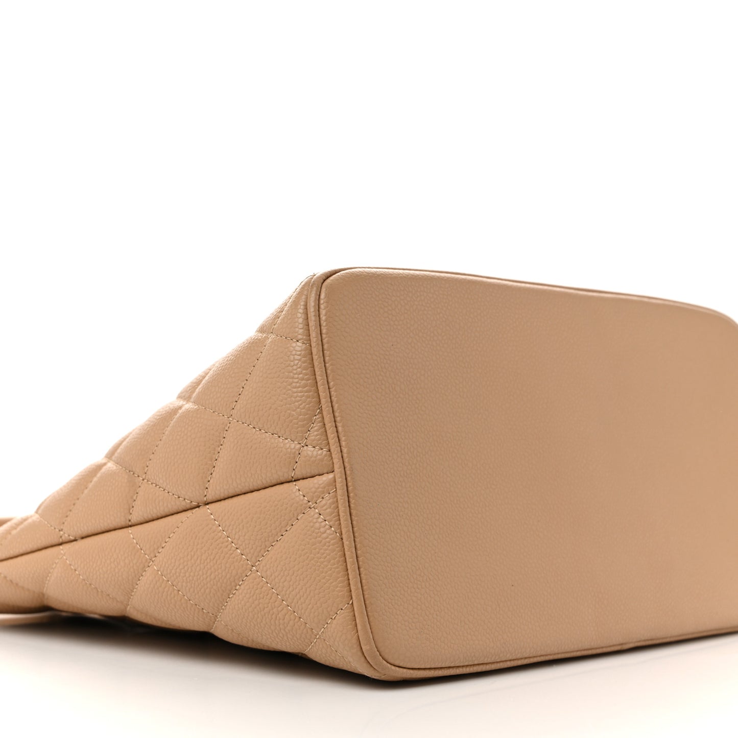 Caviar Quilted Medallion Tote Beige