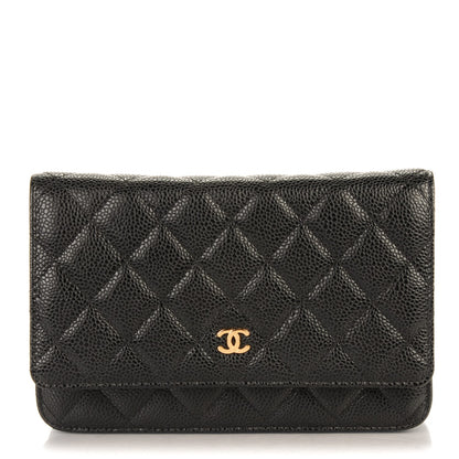 Chanel Caviar Quilted Wallet On Chain WOC Black 1 of 8