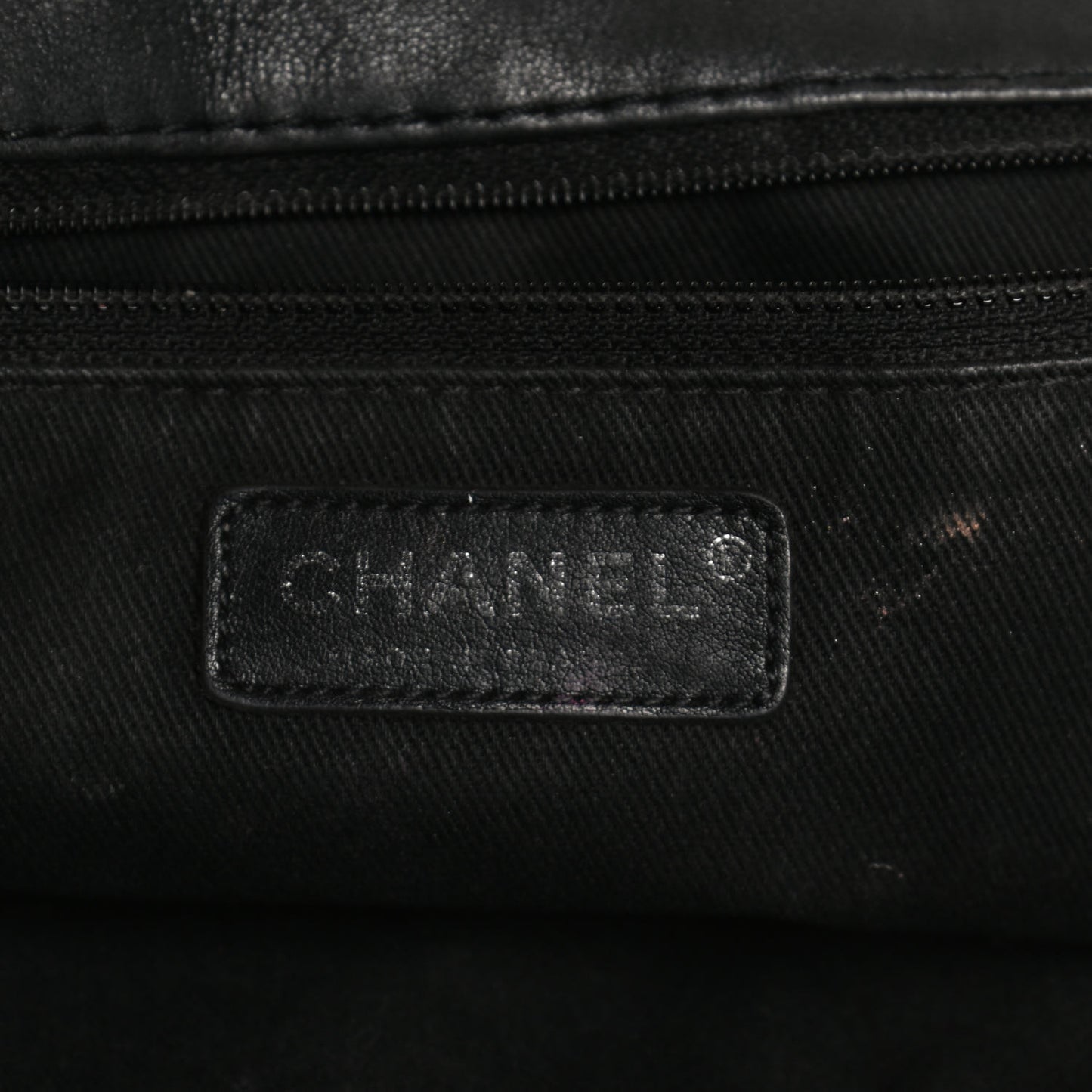 Lambskin Quilted Large Soft Touch Flap Black