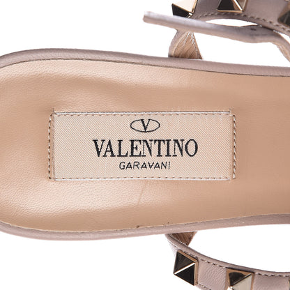 Valentino Garavani Patent Nappa Rockstud Ankle Strap 65mm Pumps 37.5 Black Poudre 6 of 8