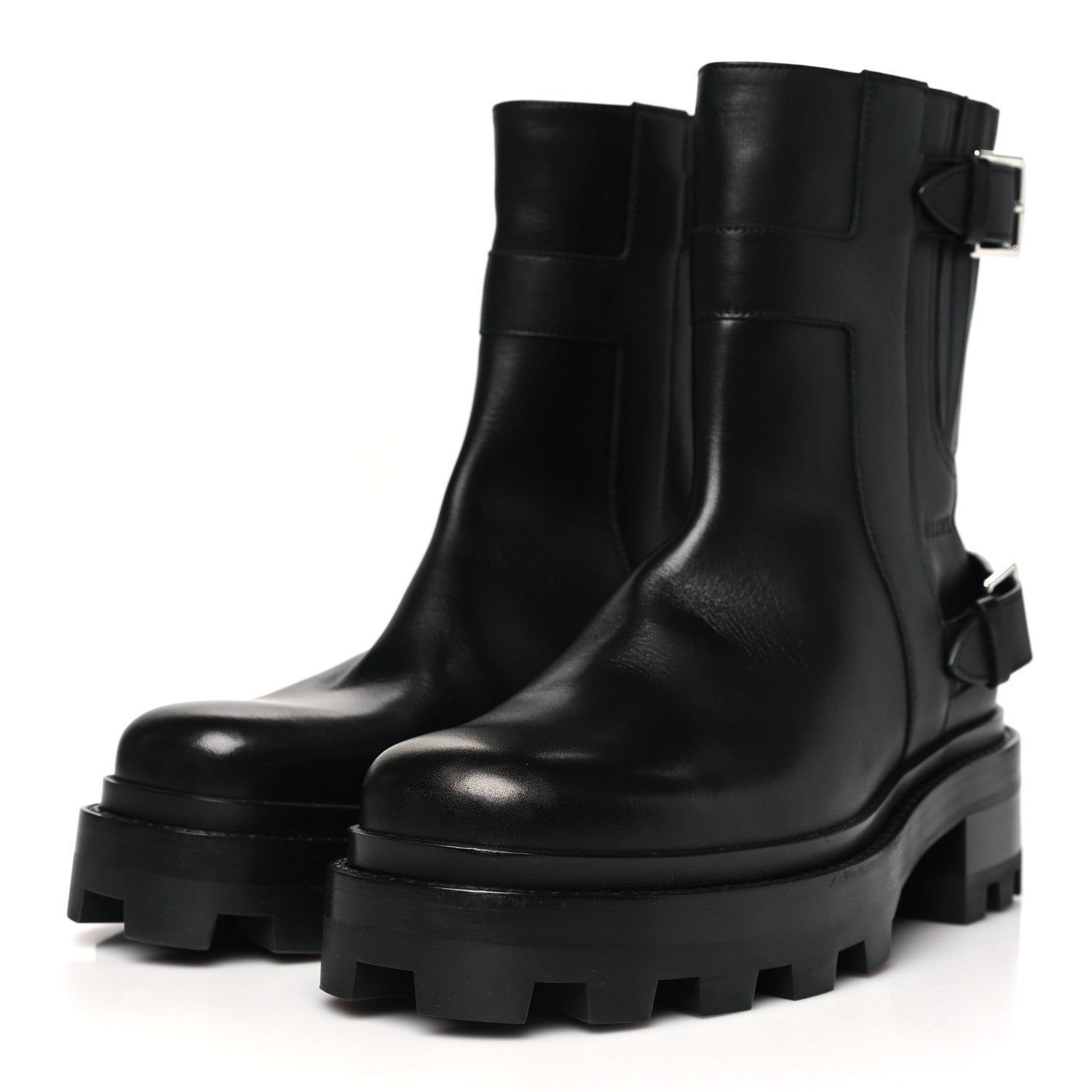 Hermes Calfskin Jaime Ankle Boots 41 Black 4 of 9
