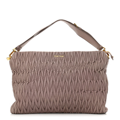 Miu Miu Nappa Matelasse Hobo Mughetto 1 of 10