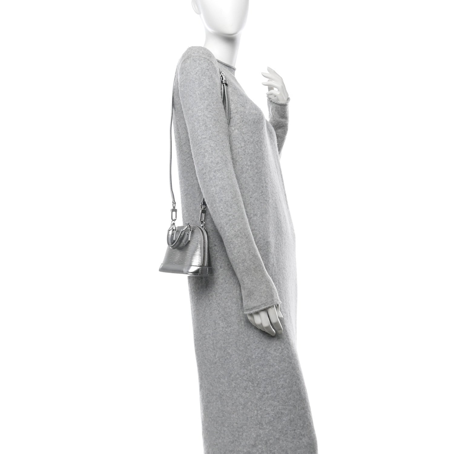 Louis Vuitton Epi Nano Alma Metallic Silver 2 of 10