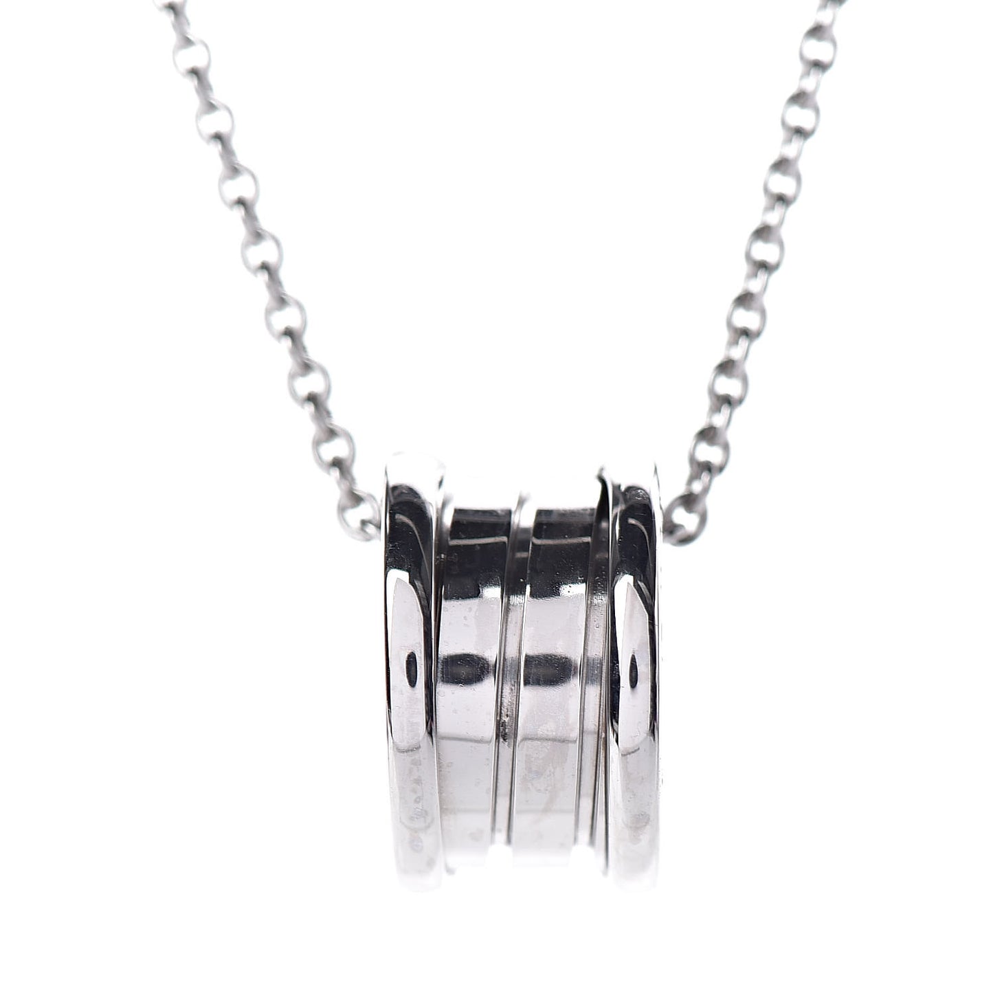 18K White Gold B.Zero1 Pendant Necklace