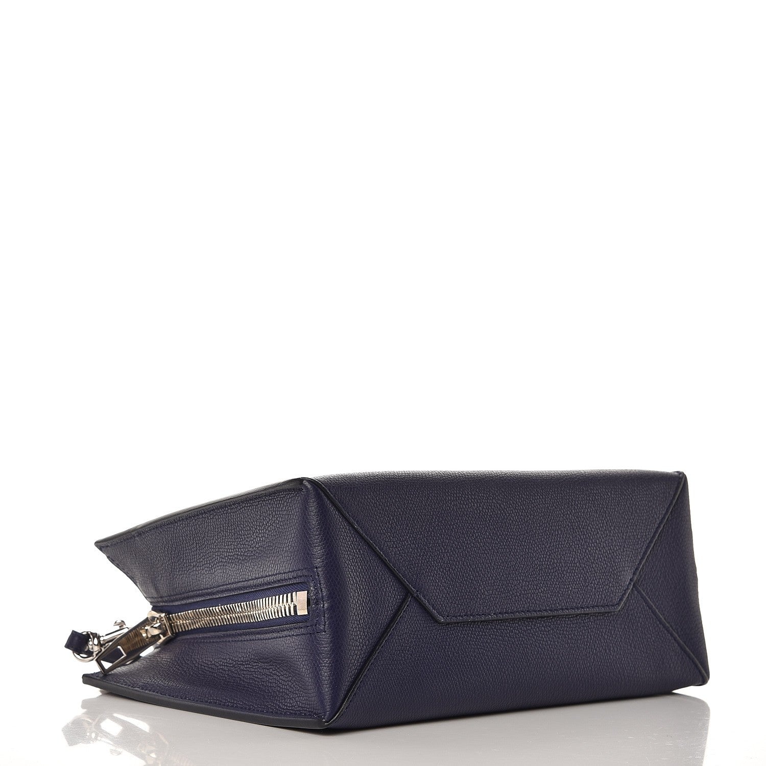 Balenciaga Grained Calfskin Papier A6 Zip Around Tote Bleu Indigo 6 of 10