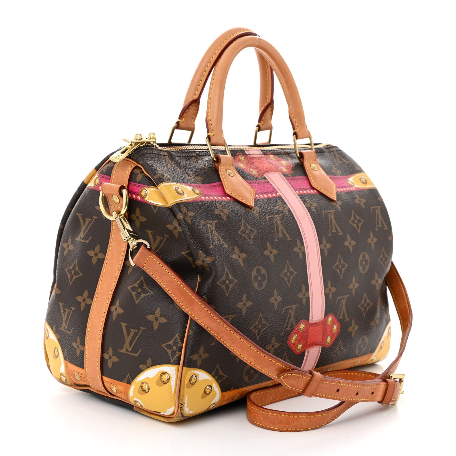 Louis Vuitton Monogram Summer Trunks Speedy Bandouliere 30 3 of 12