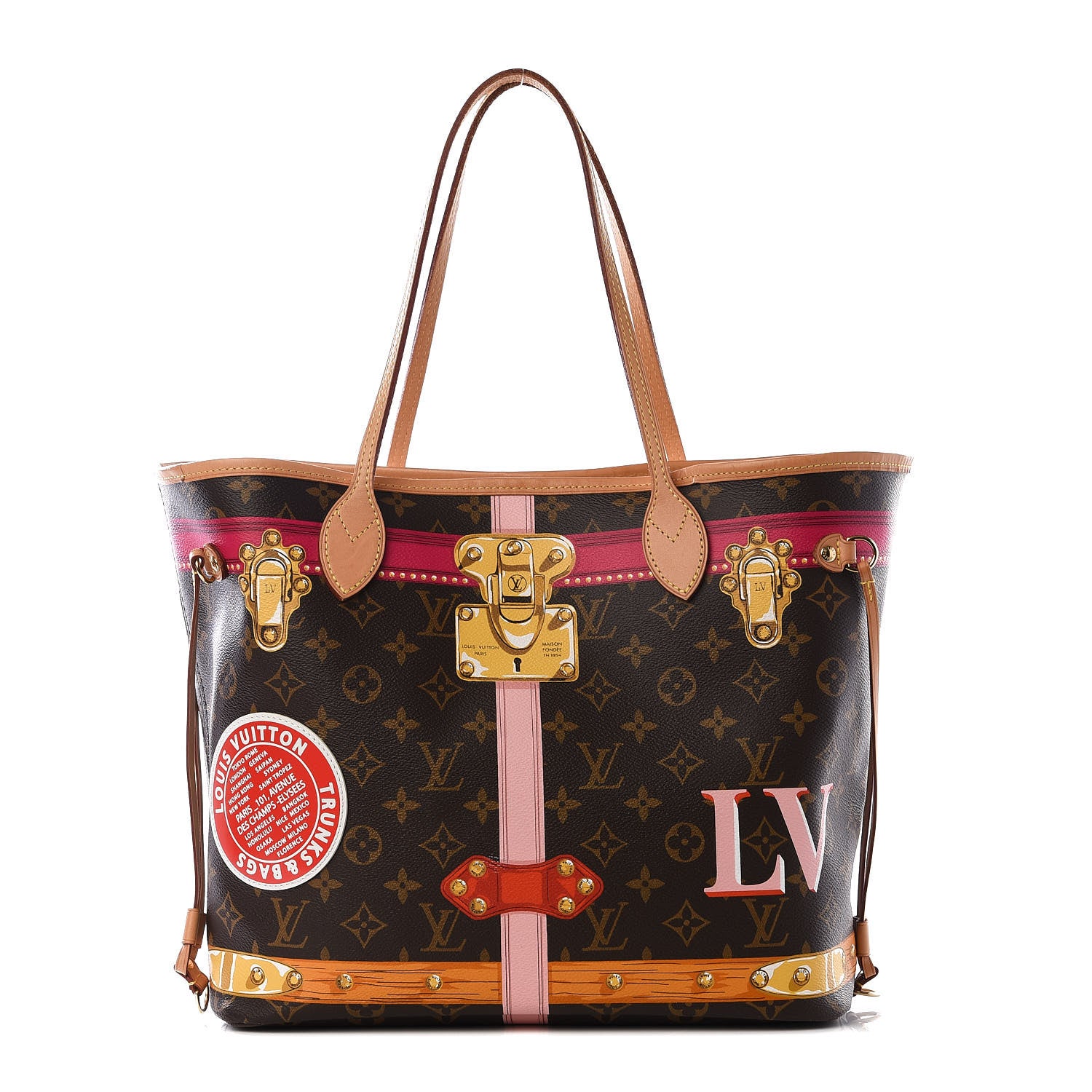 Louis Vuitton Monogram Summer Trunks Neo Neverfull MM 1 of 8
