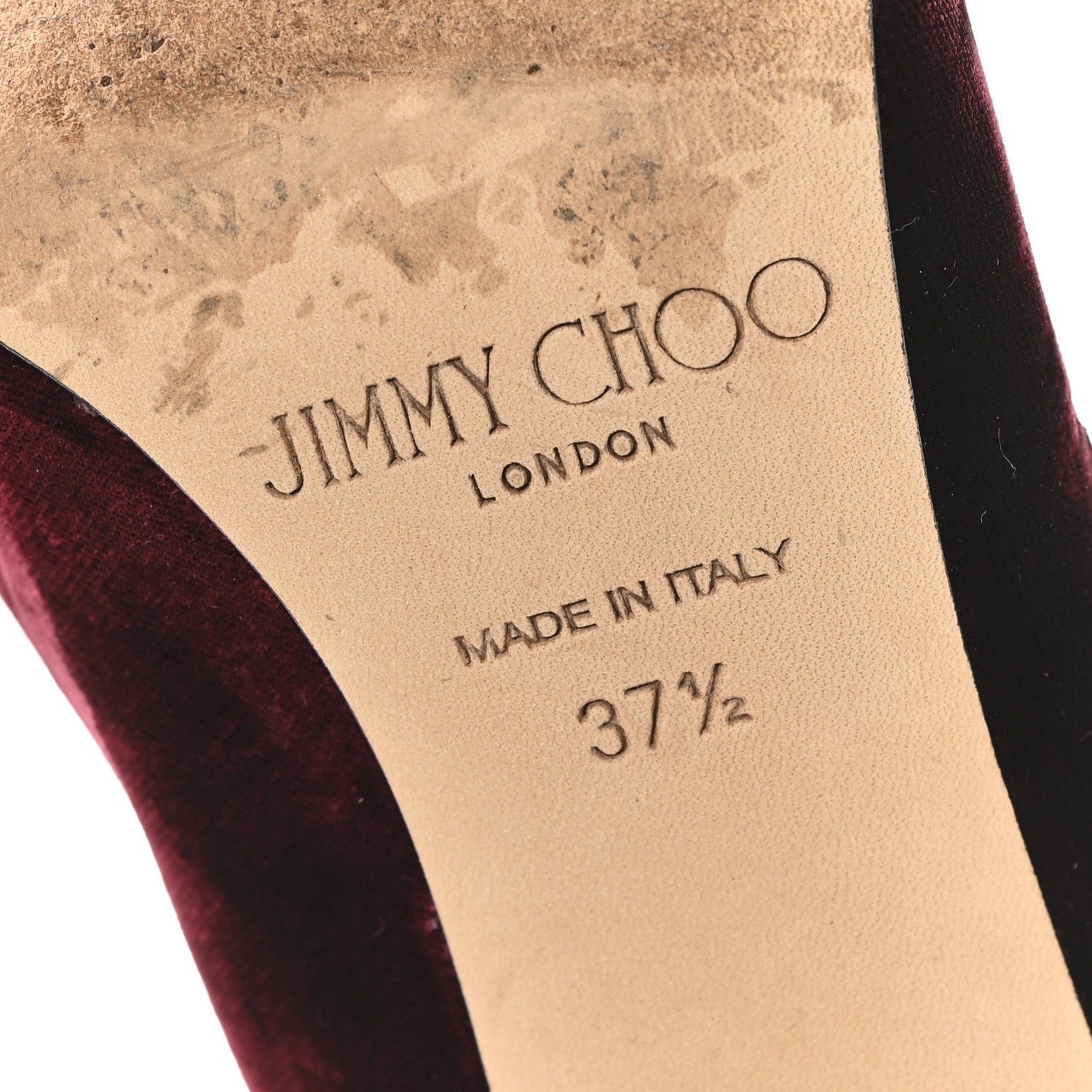 Jimmy Choo Velvet Romy 100 Pumps 37.5 Bordeaux 7 of 9