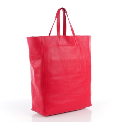 Celine Lambskin Vertical Cabas Red 3 of 7