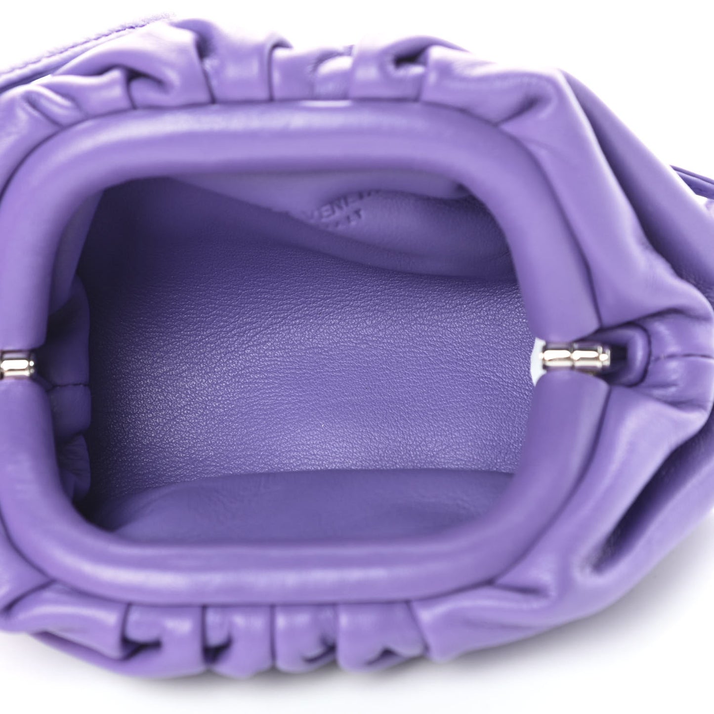 Butter Calfskin Coin Purse Purple