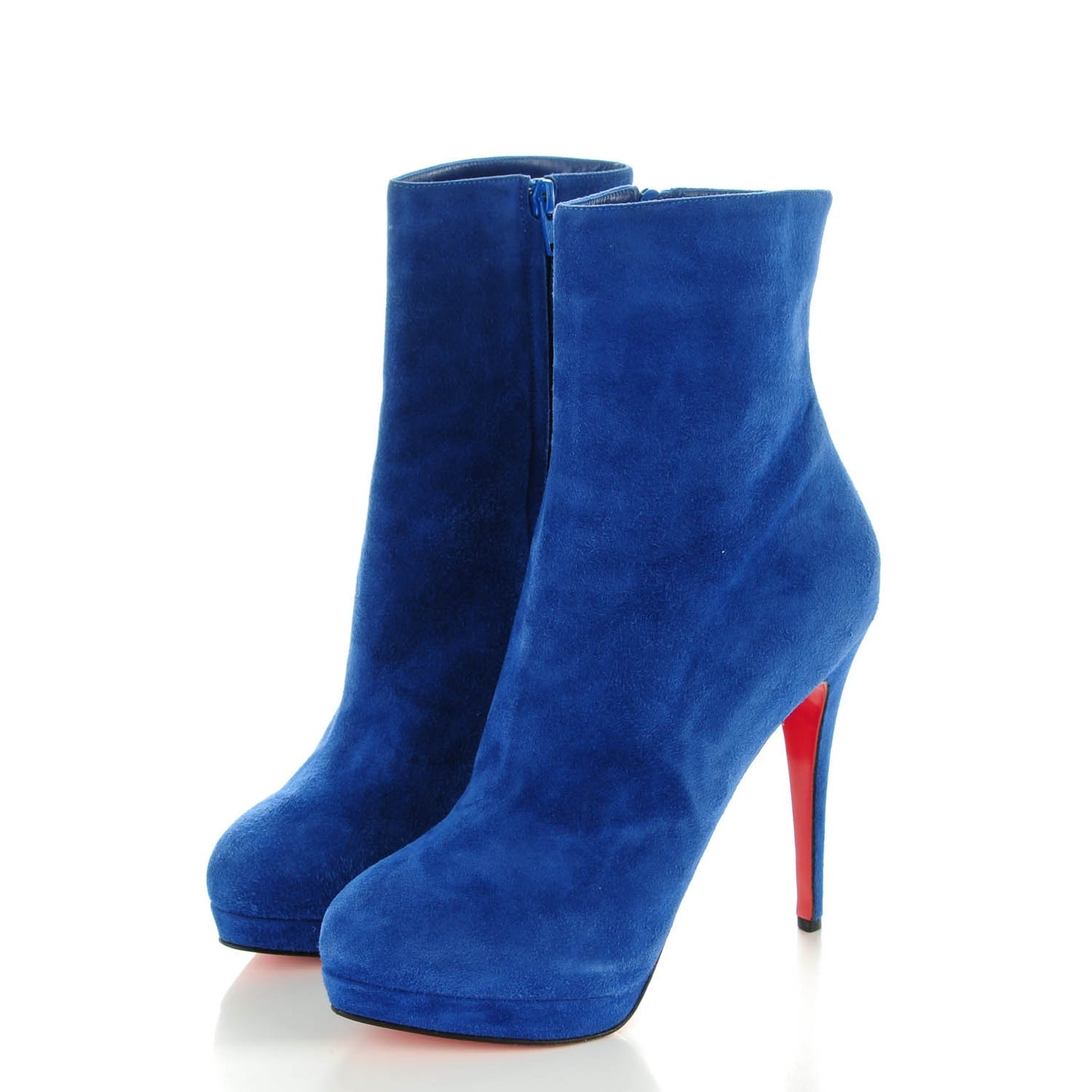Suede Alti Booty 140 Ankle Boots 41 Blue