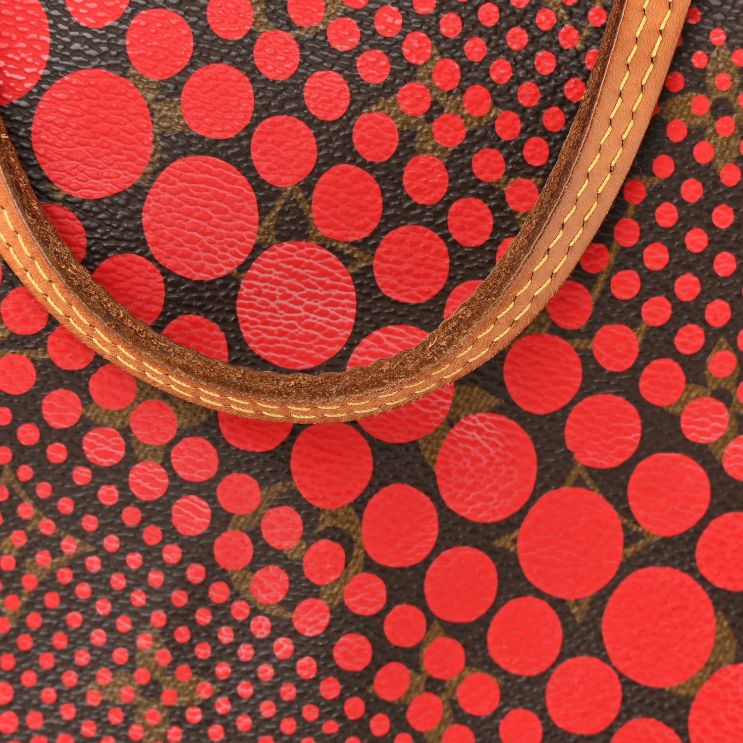 Louis Vuitton Monogram Kusama Waves Neverfull MM Red 22 of 24