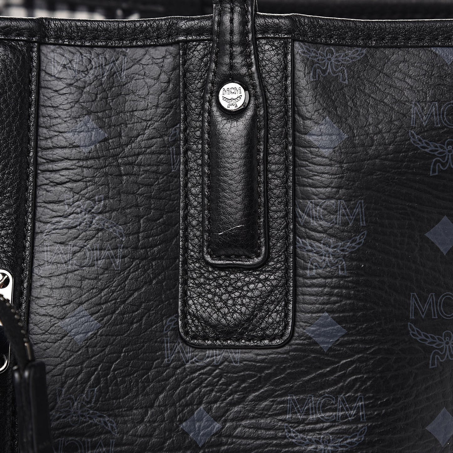 Visetos Medium Liz Reversible Shopper Tote Black