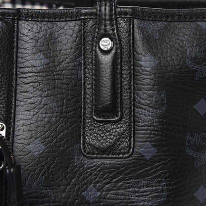 MCM Visetos Medium Liz Reversible Shopper Tote Black 18 of 22