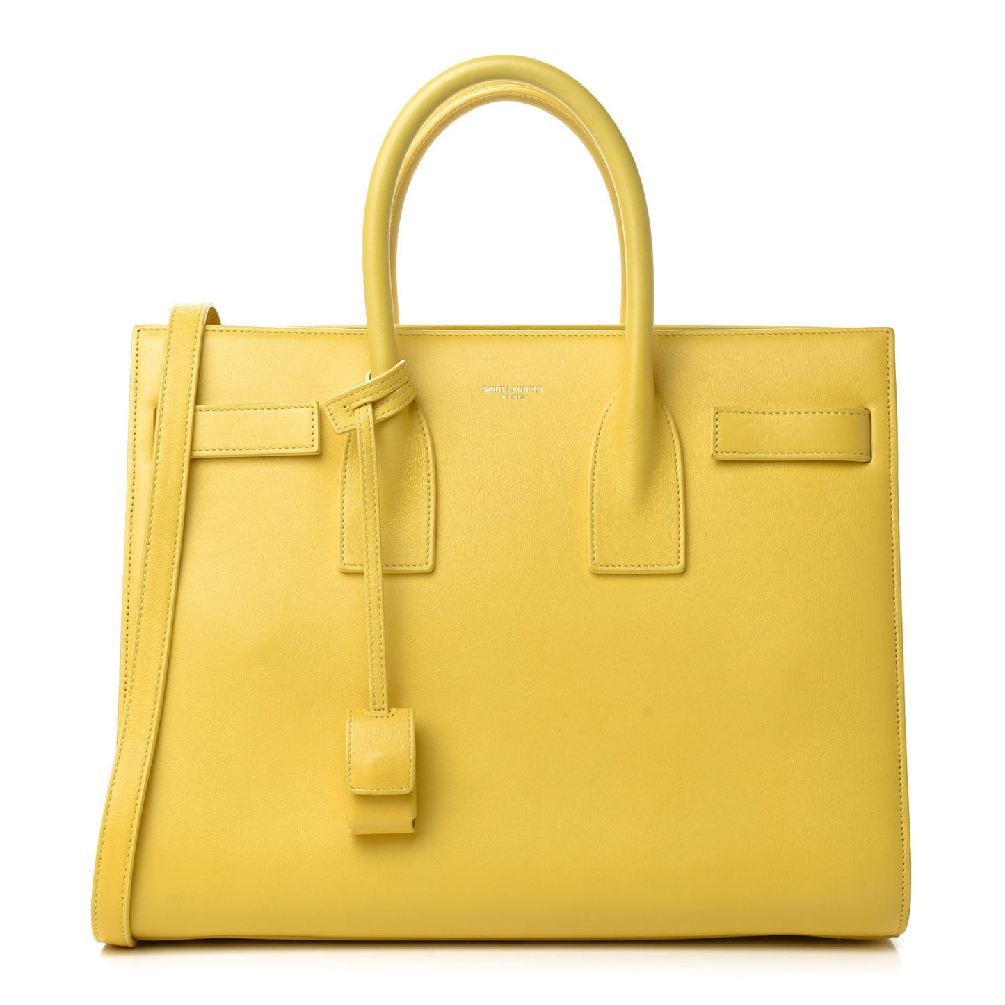 Calfskin Small Sac De Jour Bag Yellow