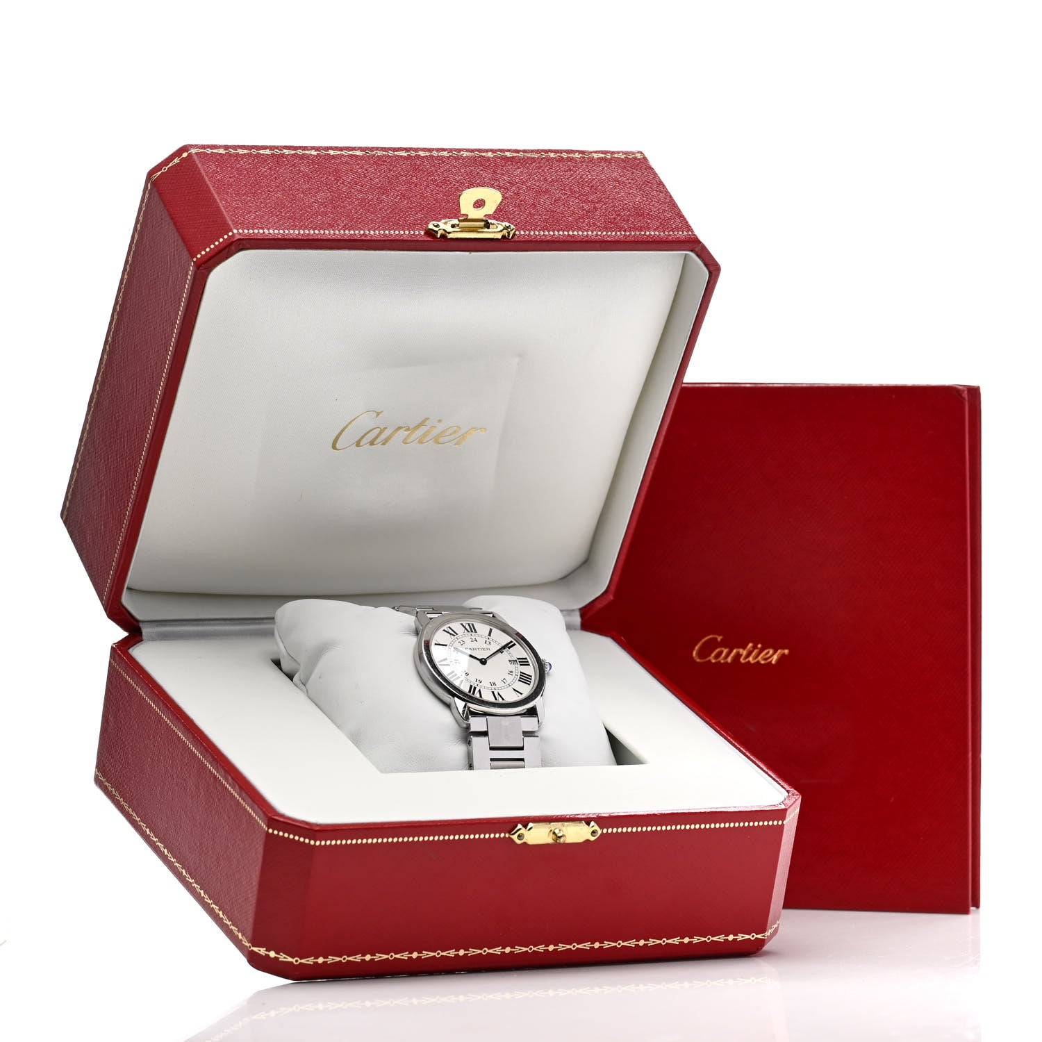 Cartier Stainless Steel 36mm Ronde Solo Quartz Watch 5 of 5