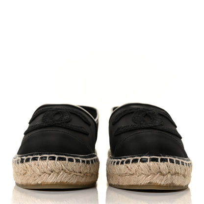 Chanel Mesh Grosgrain CC Espadrilles 41 Black 2 of 9