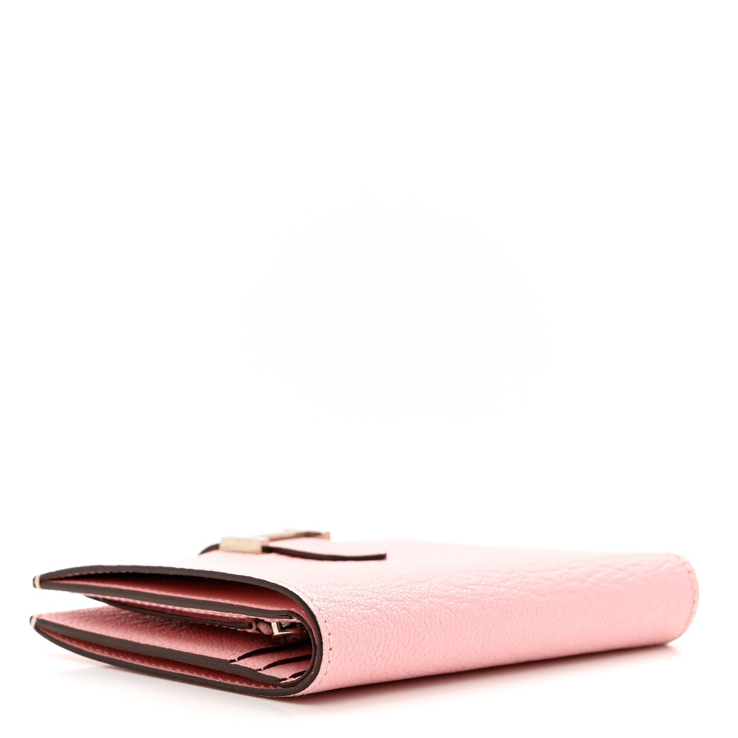 Chevre Mysore Bearn Compact Wallet Rose Sakura