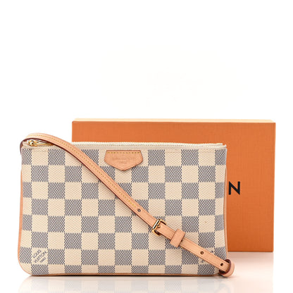 Louis Vuitton Damier Azur Double Zip Pochette 15 of 15