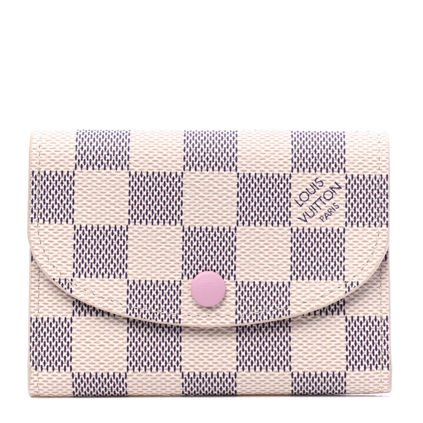 Damier Azur Rosalie Coin Purse Rose Ballerine