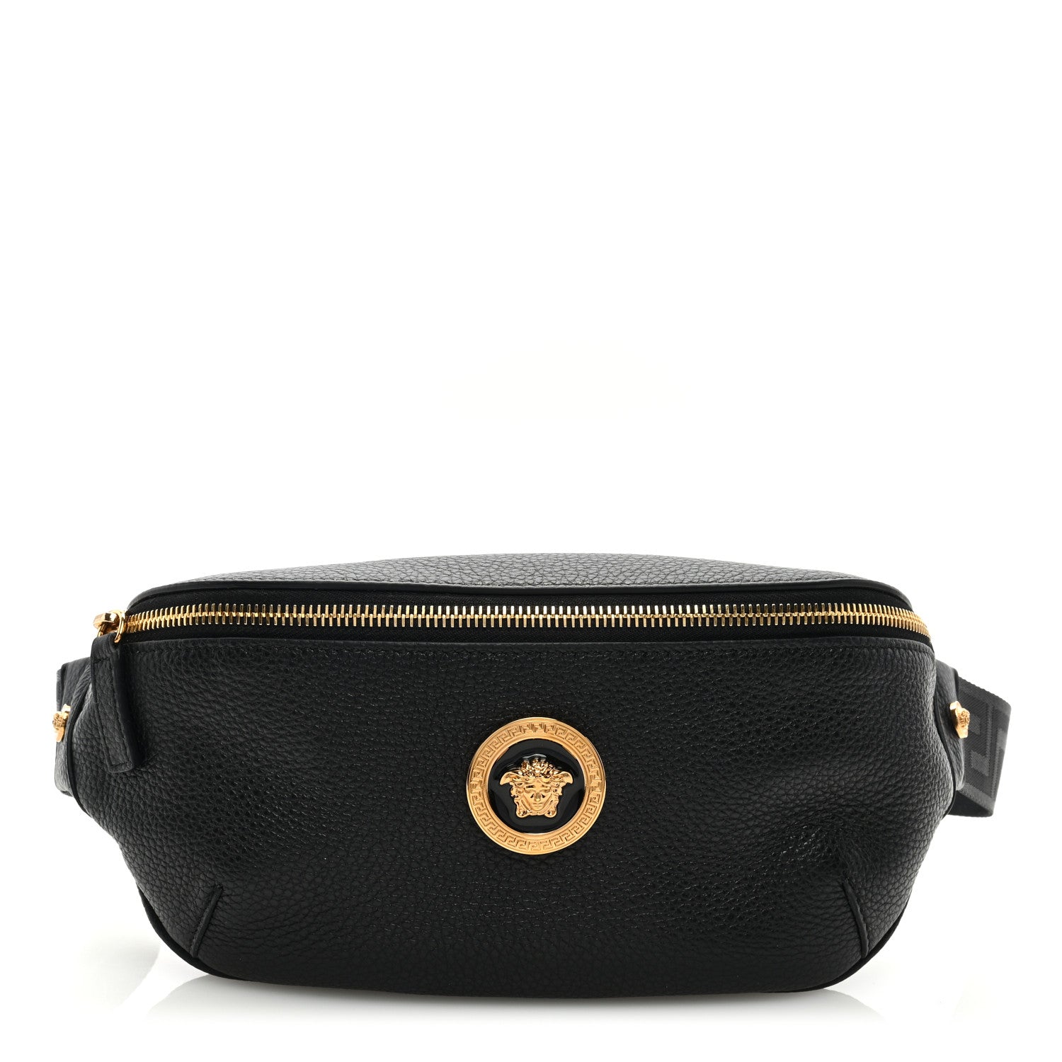 Versace Grained Calfskin Vanitas Medea Belt Bag Black 1 of 8