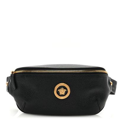 Versace Grained Calfskin Vanitas Medea Belt Bag Black 1 of 8