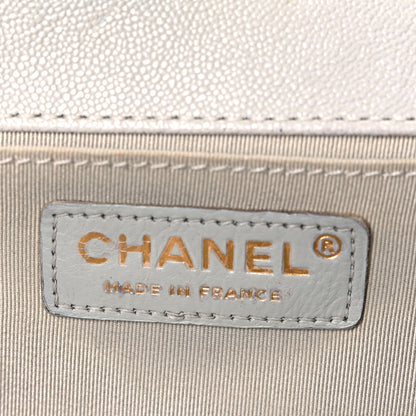 Chanel Caviar Quilted Medium Boy Flap Light Grey 5 of 10