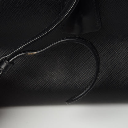Prada Saffiano City Calfskin Medium Esplanade Tote Black 12 of 18