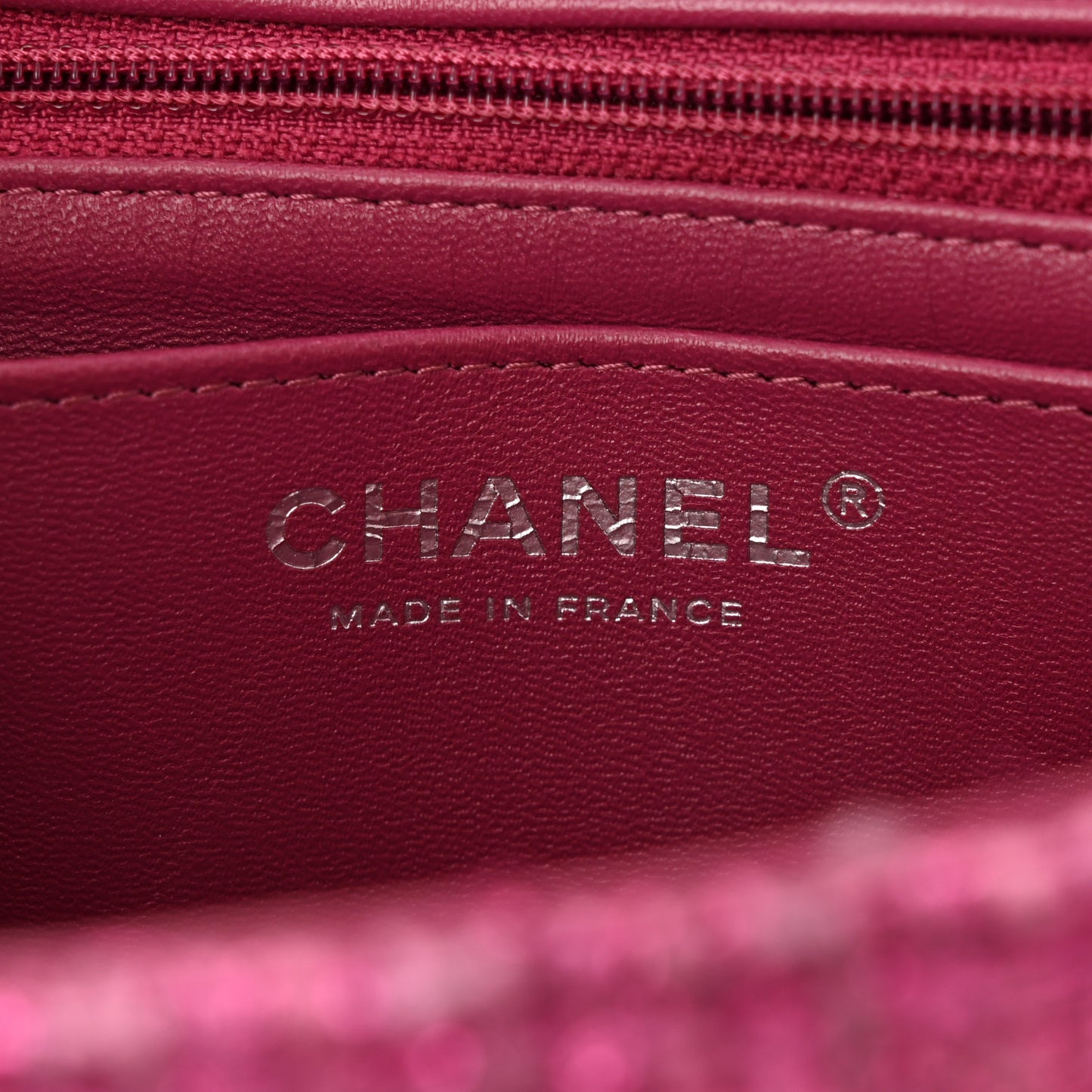 Metallic Tweed Quilted Mini Rectangular Flap Pink