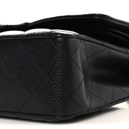 Chanel Caviar Quilted Medium Double Flap Black 10 of 11