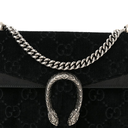 Gucci Velvet GG Monogram Small Dionysus Shoulder Bag Black 8 of 11
