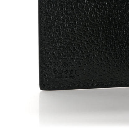 Gucci Calfskin Boar Effect GG Marmont Card Case Black 6 of 7