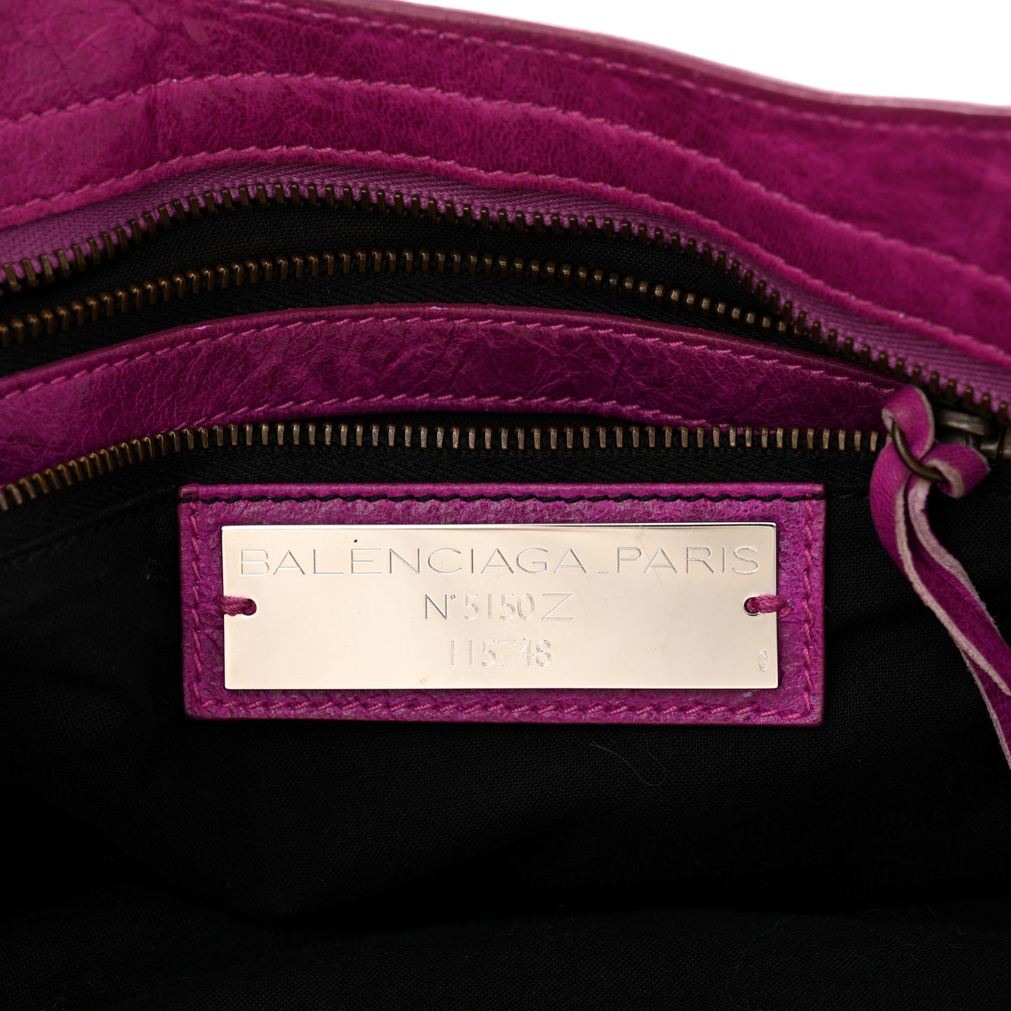 BALENCIAGA Agneau Classic Hardware City Magenta