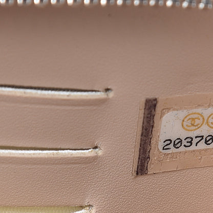 Chanel Caviar Quilted Large Gusset Double Zip Around Wallet Beige 8 of 11